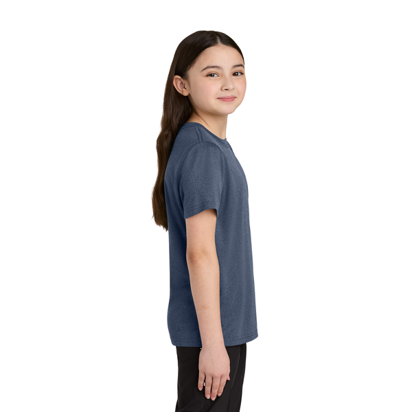 Port & Company® Heather Recycled Poly/Poly Performance Youth Tee