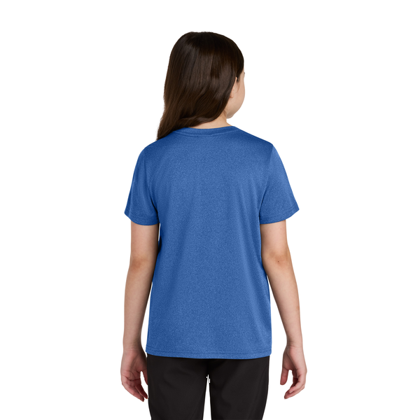 Port & Company® Heather Recycled Poly/Poly Performance Youth Tee