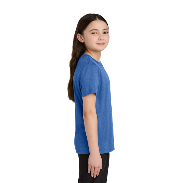 Port & Company® Heather Recycled Poly/Poly Performance Youth Tee