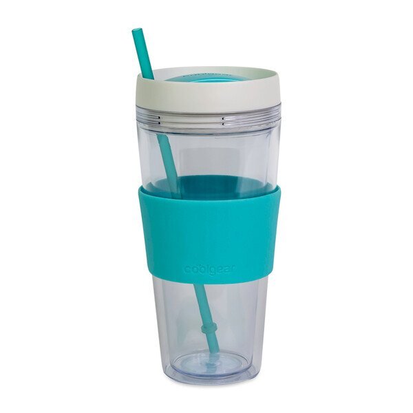 Cool Gear® Callisto Chiller Clear Straw Tumbler, 24oz.