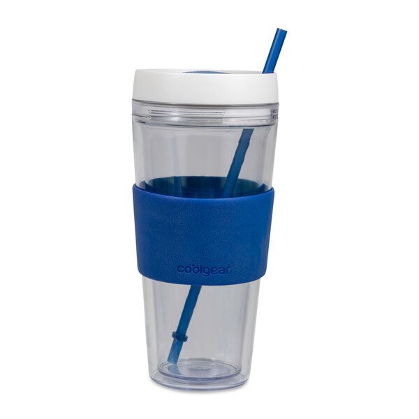 Cool Gear® Callisto Chiller Clear Straw Tumbler, 24oz.