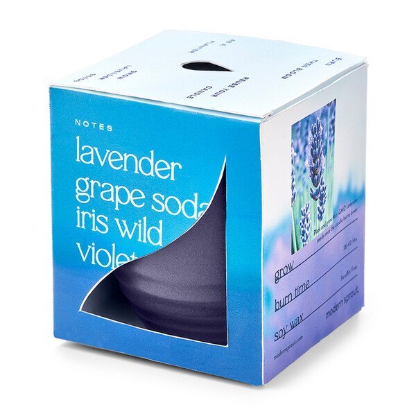 Modern Sprout® Garden Vibes Candle Lavender Planter