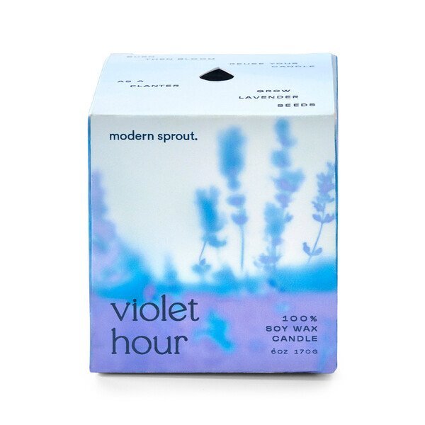 Modern Sprout® Garden Vibes Candle Lavender Planter