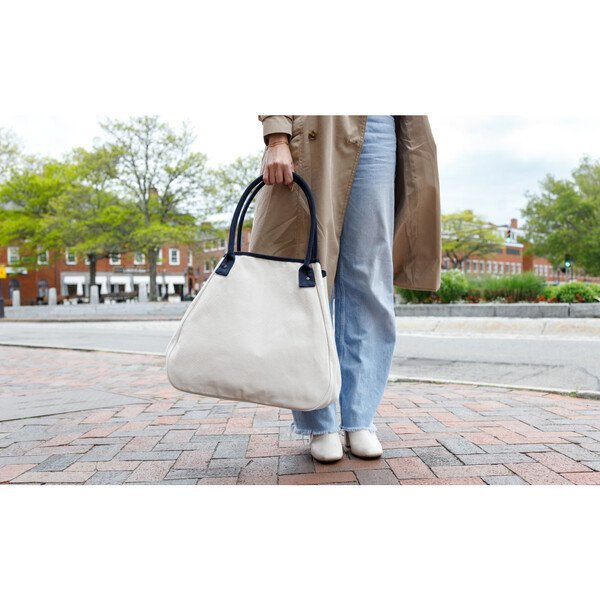Market Street Cotton Tapered Carryall Tote