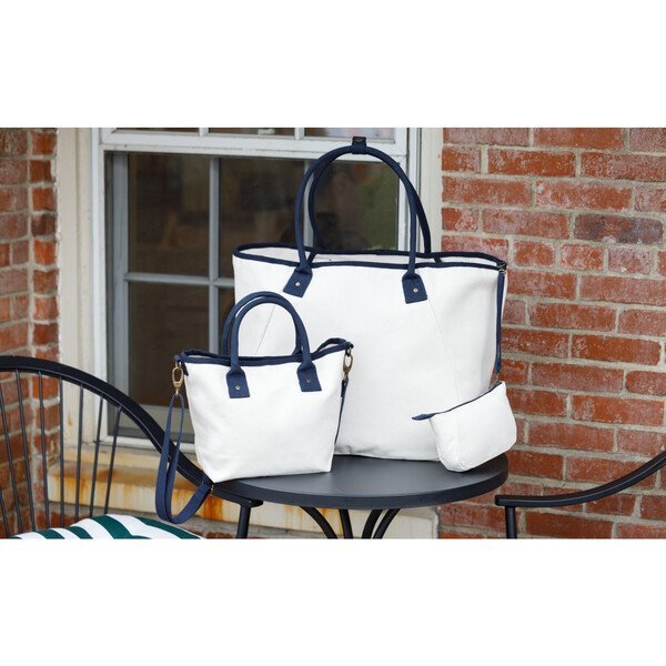 Market Street Cotton Tapered Carryall Tote