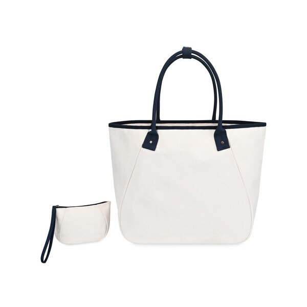 Market Street Cotton Tapered Carryall Tote