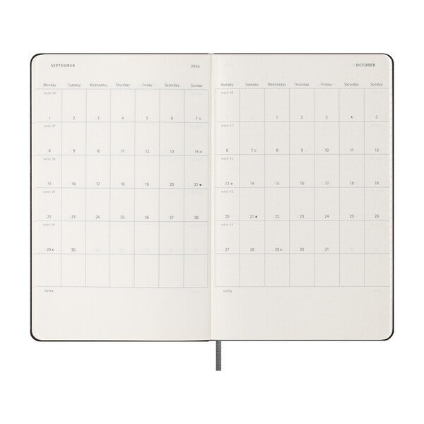 Moleskine® Hard Cover Large 12-Month Weekly 2026 Planner