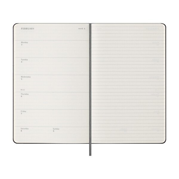 Moleskine® Hard Cover Large 12-Month Weekly 2026 Planner