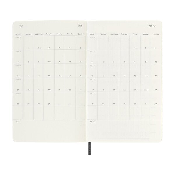 Moleskine® Soft Cover Large 12-Month Weekly 2026 Planner
