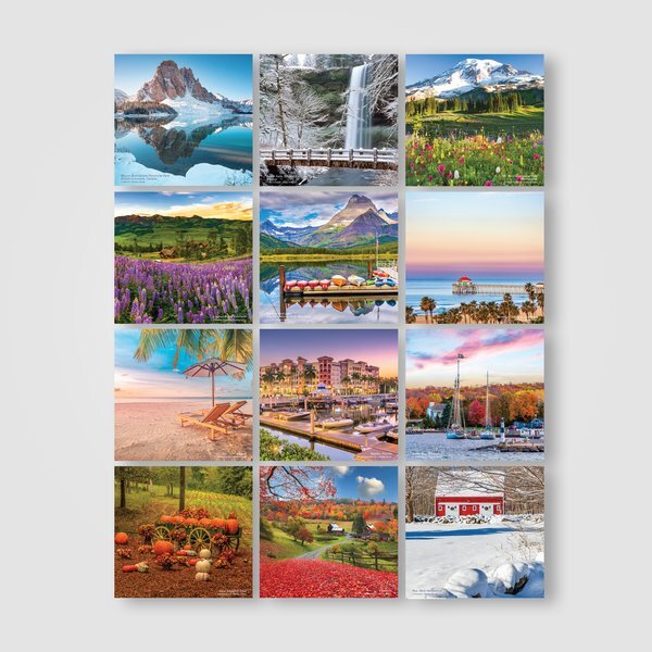 Scenic 2026 Mini Wall Calendar