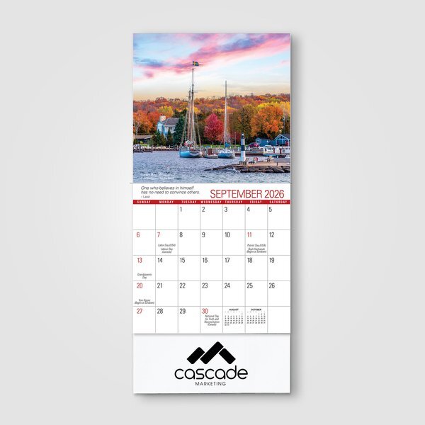 Scenic 2026 Mini Wall Calendar