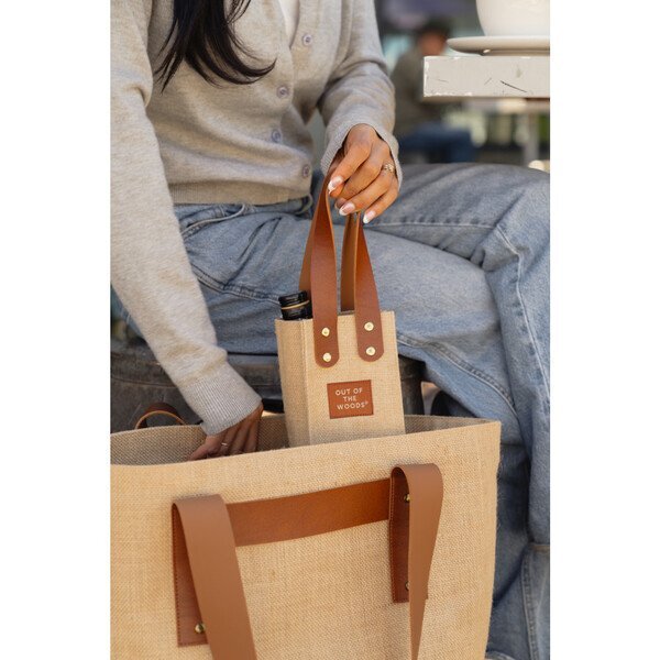 Out of the Woods® Jute Wine Tote