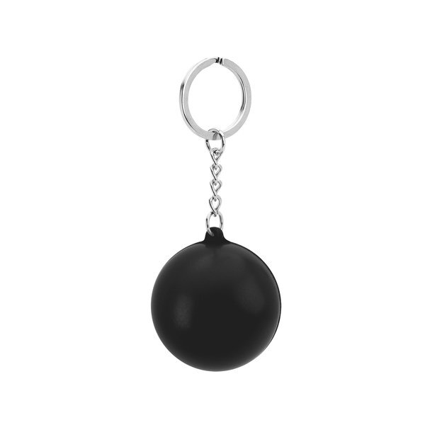 Round PU Stress Reliever Key Chain