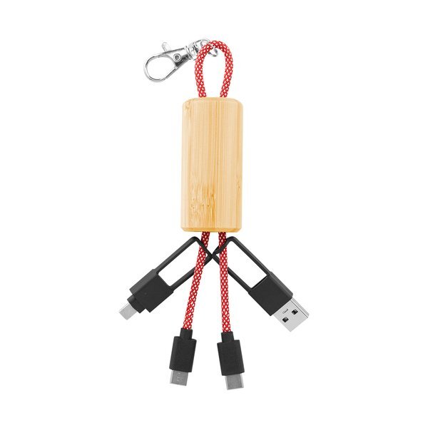 Bamboo Slider Multi-Charging Cables