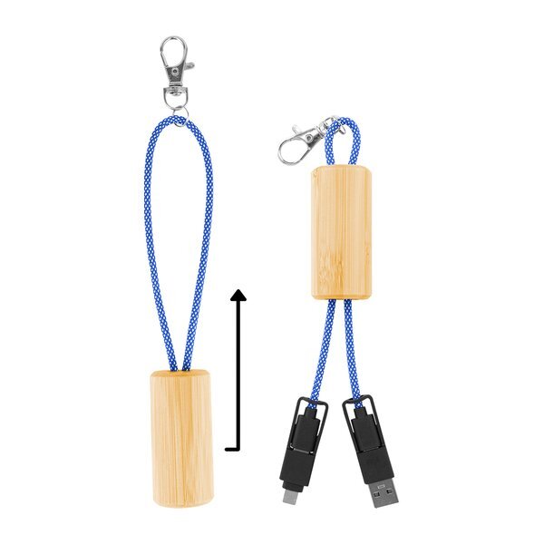 Bamboo Slider Multi-Charging Cables