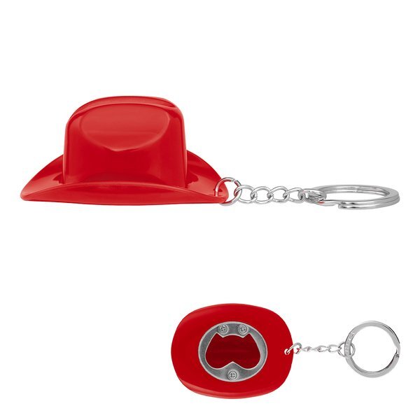 Cowboy Hat Bottle Opener Key Chain