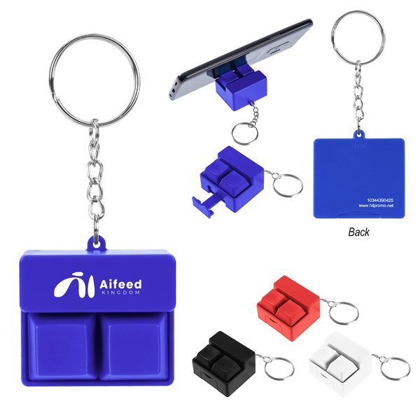 Click Fidget Key Chain w/ Phone Stand
