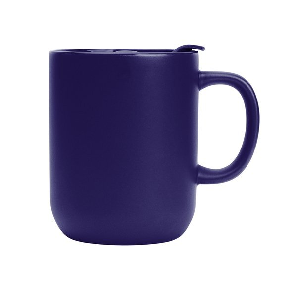 Michigan Ceramic Mug w/ Lid, 14oz.
