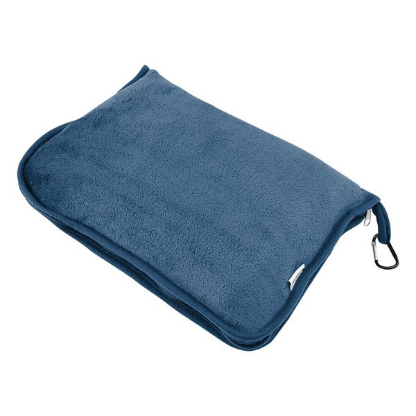En Route rPET Travel Blanket w/ Trolley Pillow Pouch, 40" x 60"