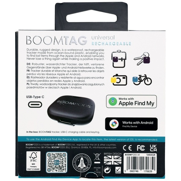 Boompods™ Universal Rechargeable Boomtag