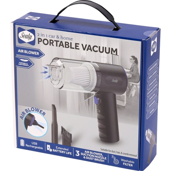 Sealy® 2-in-1 Car & Home Portable Vacuum