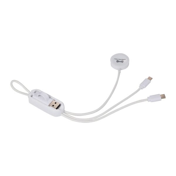 Allcord 5-in-1 Charging Cable w/ Apple Watch Charger