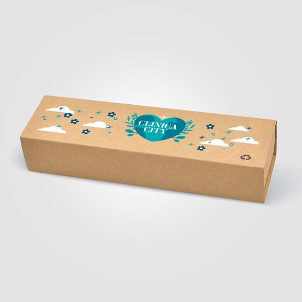 Reborn Recycled Aluminum Bamboo Accented Pen & Flashlight Gift Set