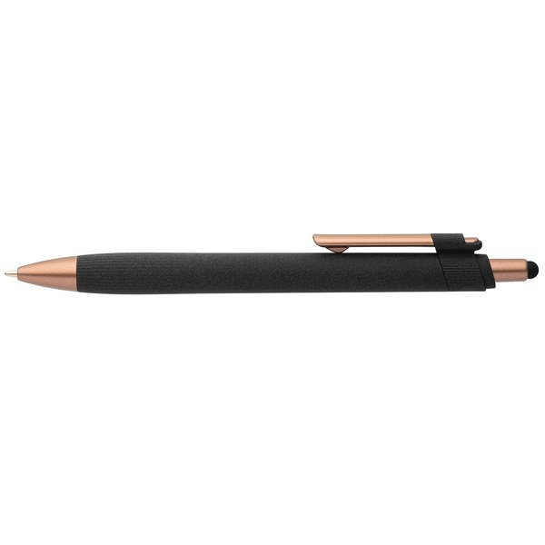York Recycled Plastic Bronze Trim Stylus Ballpoint Pen