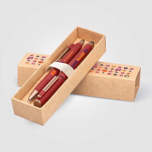 York Recycled Plastic Bronze Trim Pen Gift Set