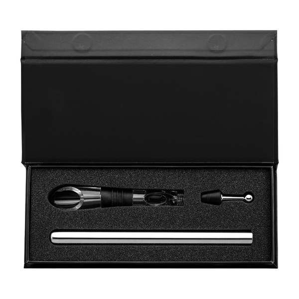 Neve Recycled Stainless Steel Wine Chiller Set & Gift Box, 2 Piece