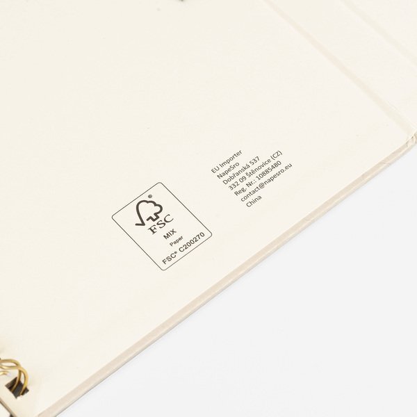 Halden B6 FSC Paper Sticky Note Spiral Notebook, 5.59" x 6.97"