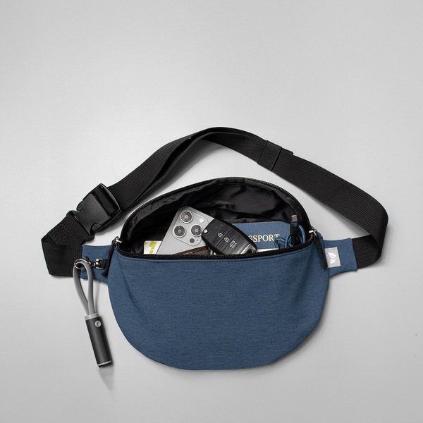 Helsinki rPET Anti-Theft Hook-Zip Waist Bag