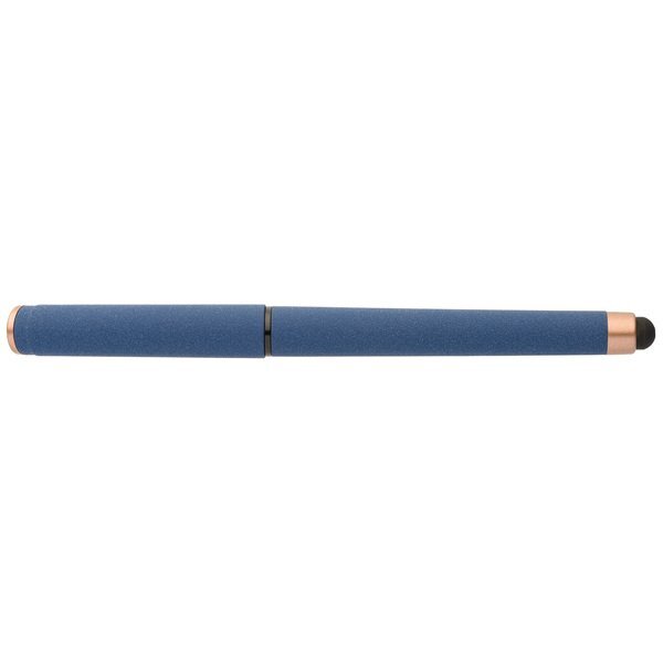 York Recycled Plastic Bronze Trim Stylus Gel Pen