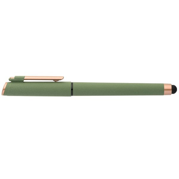 York Recycled Plastic Bronze Trim Stylus Gel Pen
