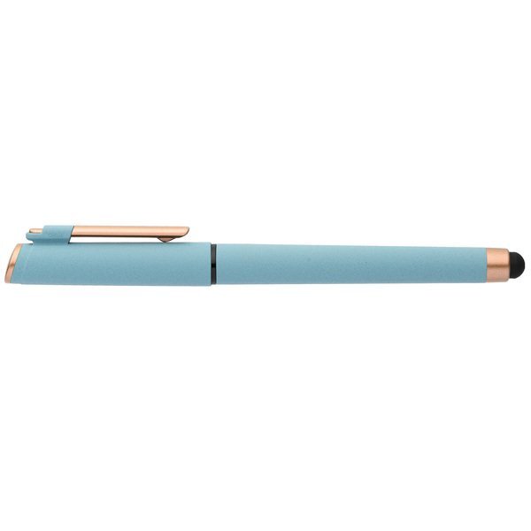 York Recycled Plastic Bronze Trim Stylus Gel Pen