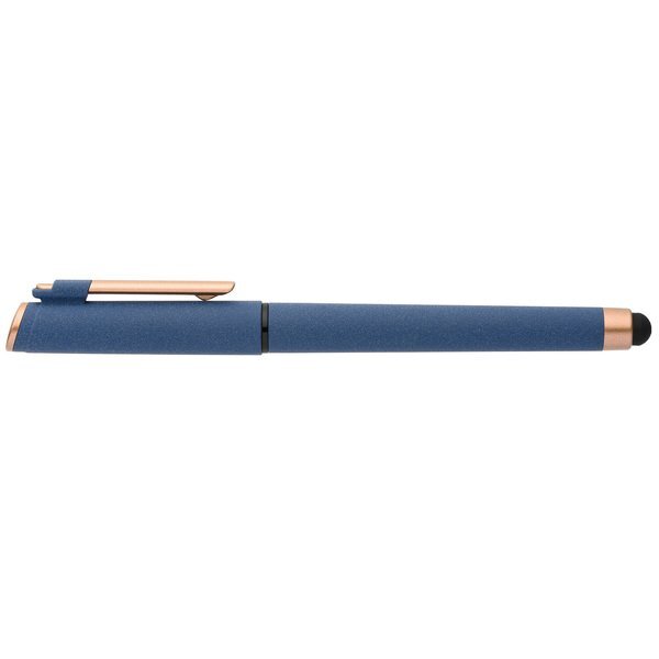 York Recycled Plastic Bronze Trim Stylus Gel Pen