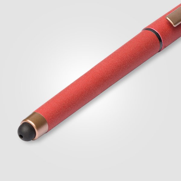 York Recycled Plastic Bronze Trim Stylus Gel Pen