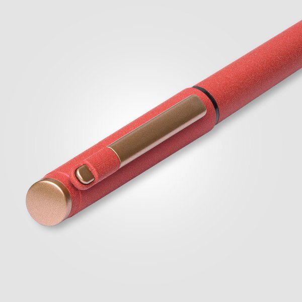 York Recycled Plastic Bronze Trim Stylus Gel Pen