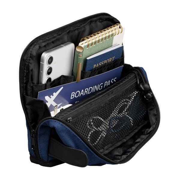 Odyssey Recycled Cotton Tech Organizer Zippered Pouch