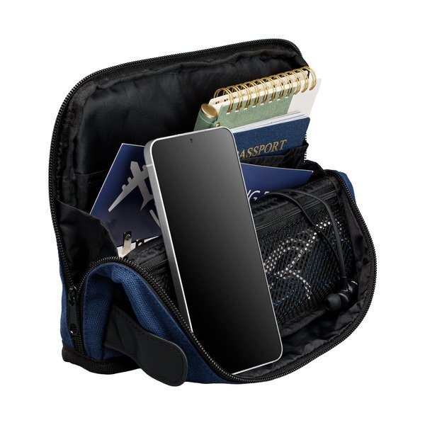 Odyssey Recycled Cotton Tech Organizer Zippered Pouch