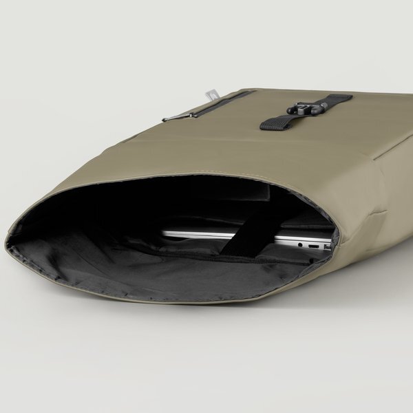 Malmö rPET Waterproof Zipper 15" Laptop Rolltop Backpack