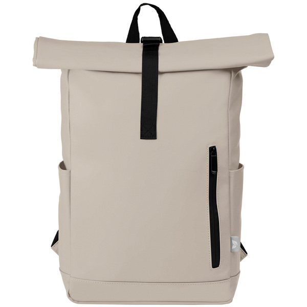 Malmö rPET Waterproof Zipper 15" Laptop Rolltop Backpack
