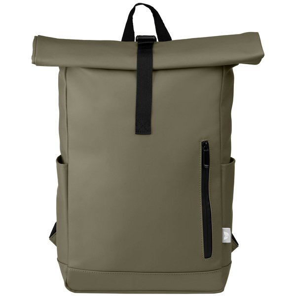 Malmö rPET Waterproof Zipper 15" Laptop Rolltop Backpack