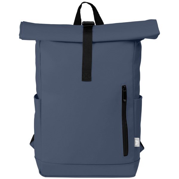 Malmö rPET Waterproof Zipper 15" Laptop Rolltop Backpack