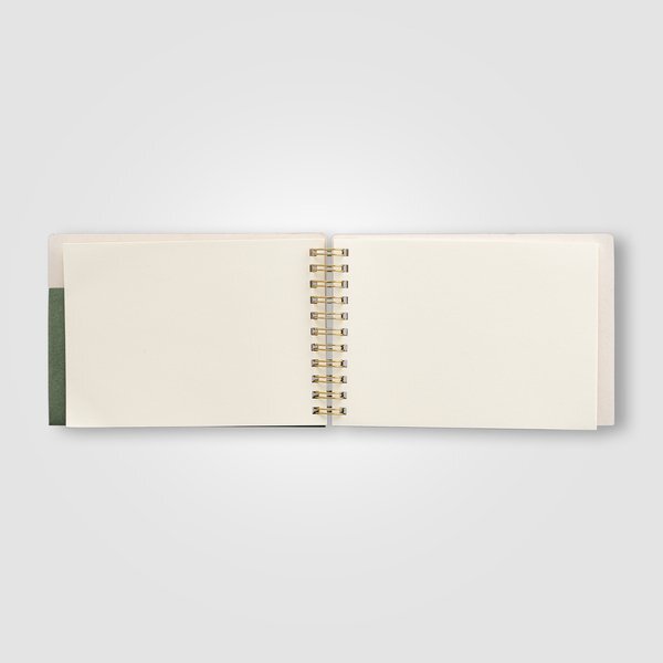 Lino A6 FSC Paper Spiral Binding Horizontal Pocket Notebook