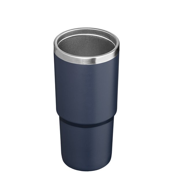 Rime Recycled Stainless Steel Double Wall Leakproof Straw Tumbler, 25 oz.