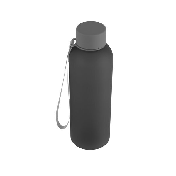 Morgan rPET Rubberized Bottle w/ Carry Strap, 20oz.