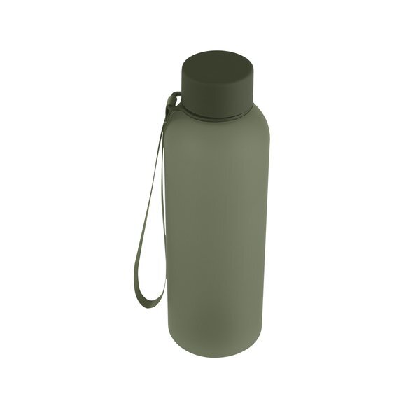 Morgan rPET Rubberized Bottle w/ Carry Strap, 20oz.