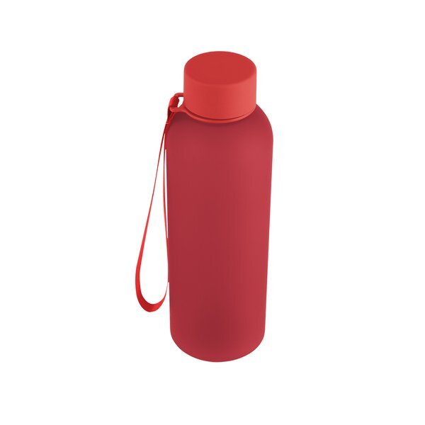 Morgan rPET Rubberized Bottle w/ Carry Strap, 20oz.