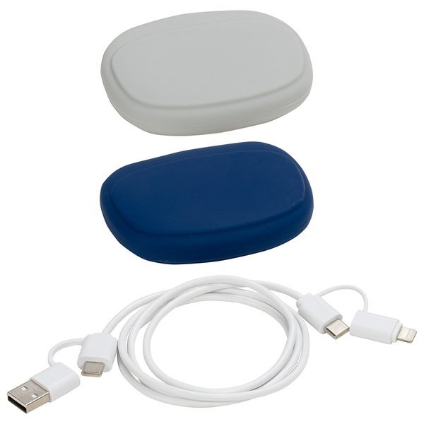 Stow 'N Go 4-in-1 60W PD 39" Data & Fast Charging Cable w/ Silicone Pouch